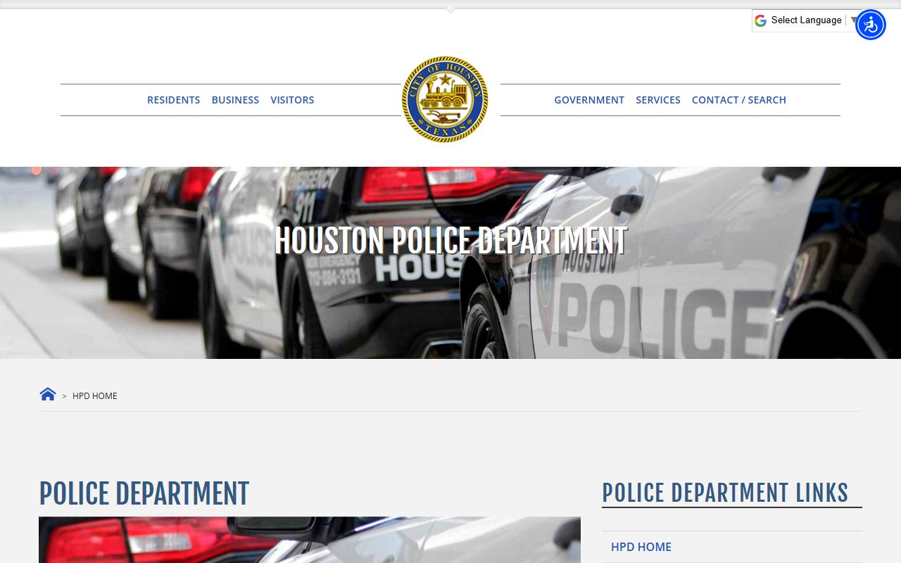 Houston Police Department criminal history records