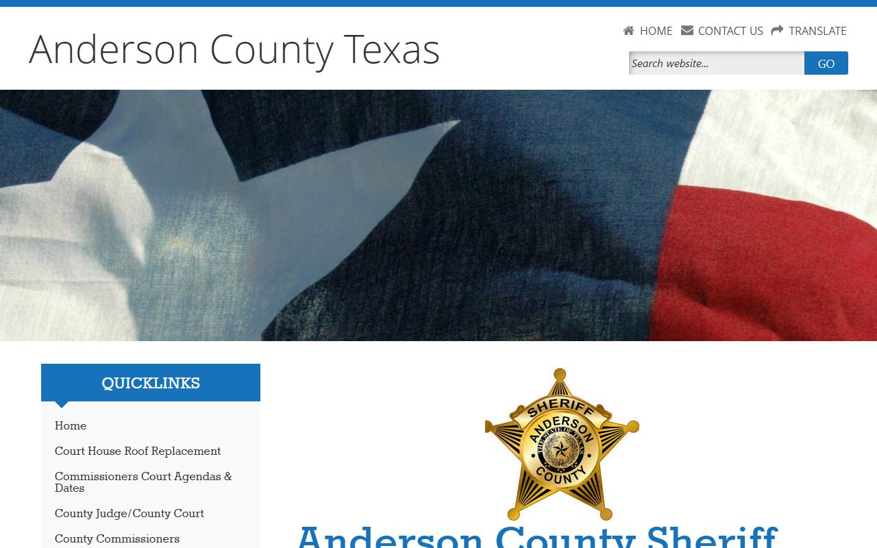 Anderson County criminal history records