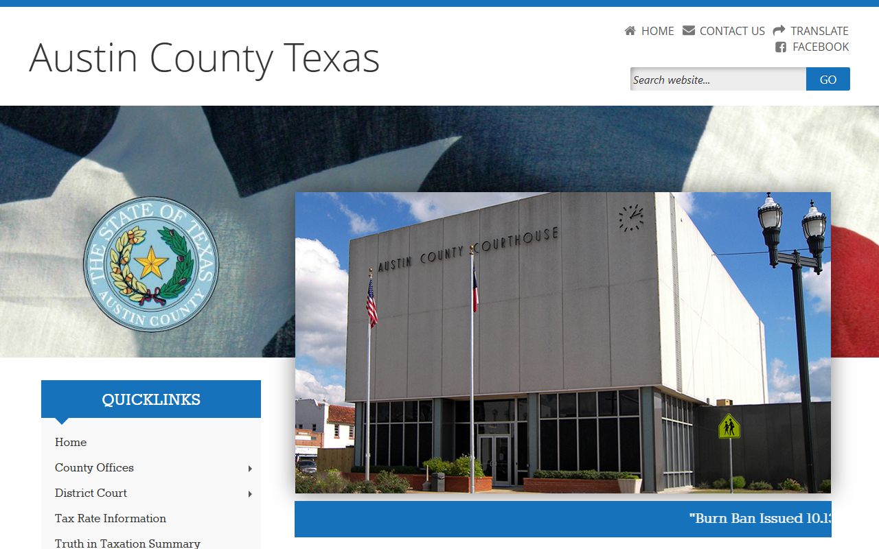 Austin County criminal history records