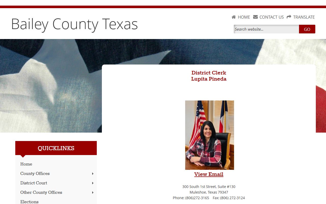 Bailey County criminal history records