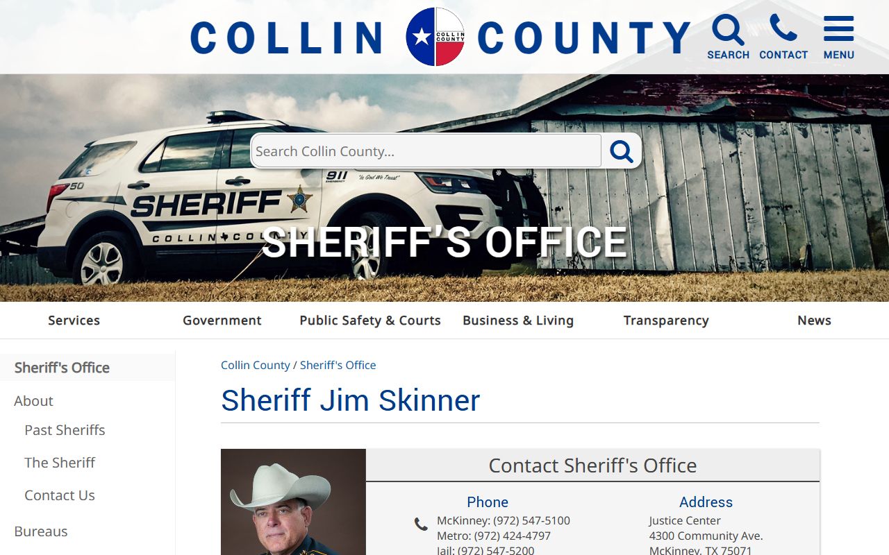 Collin County Sheriff criminal history records