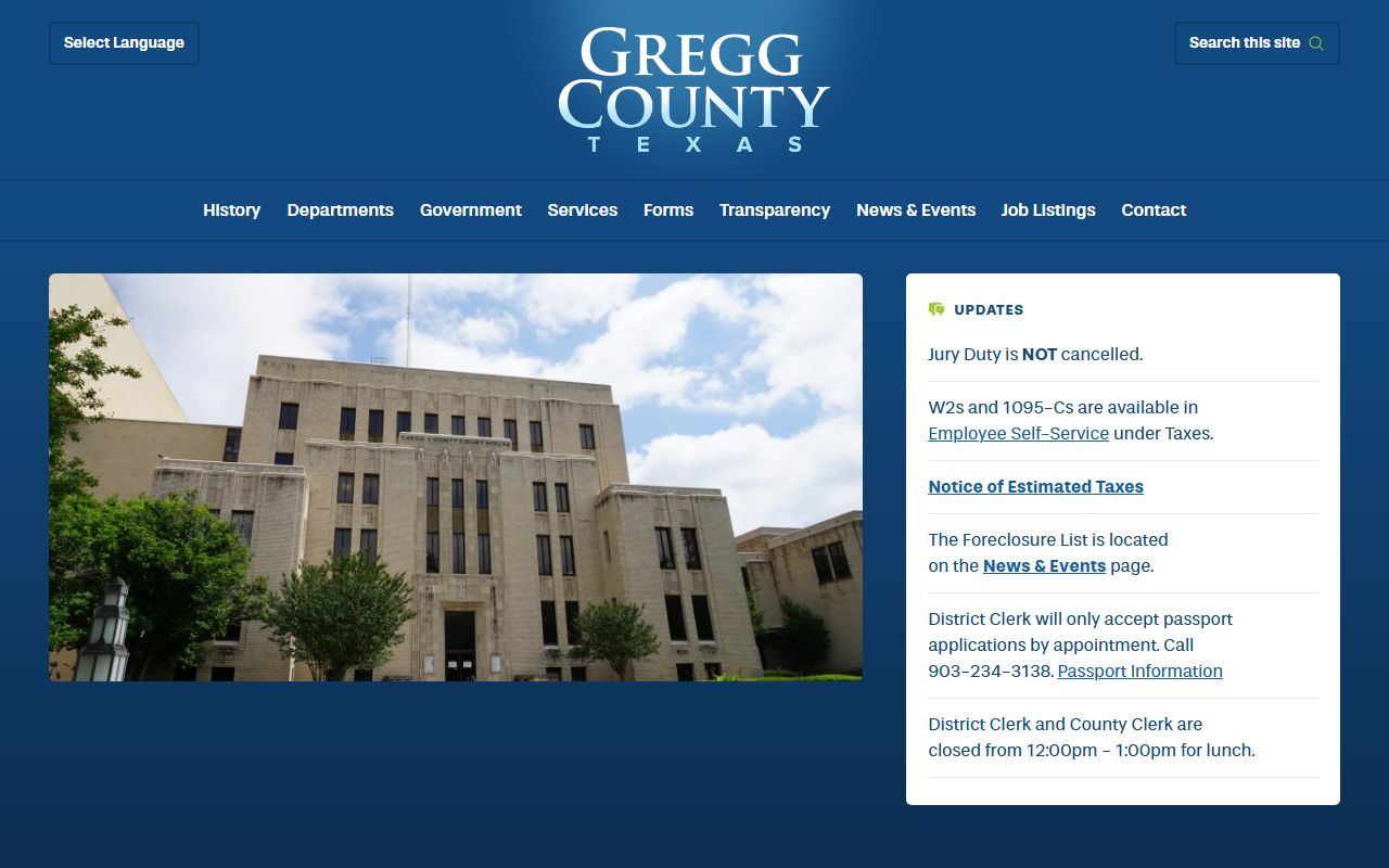 Gregg County criminal history records