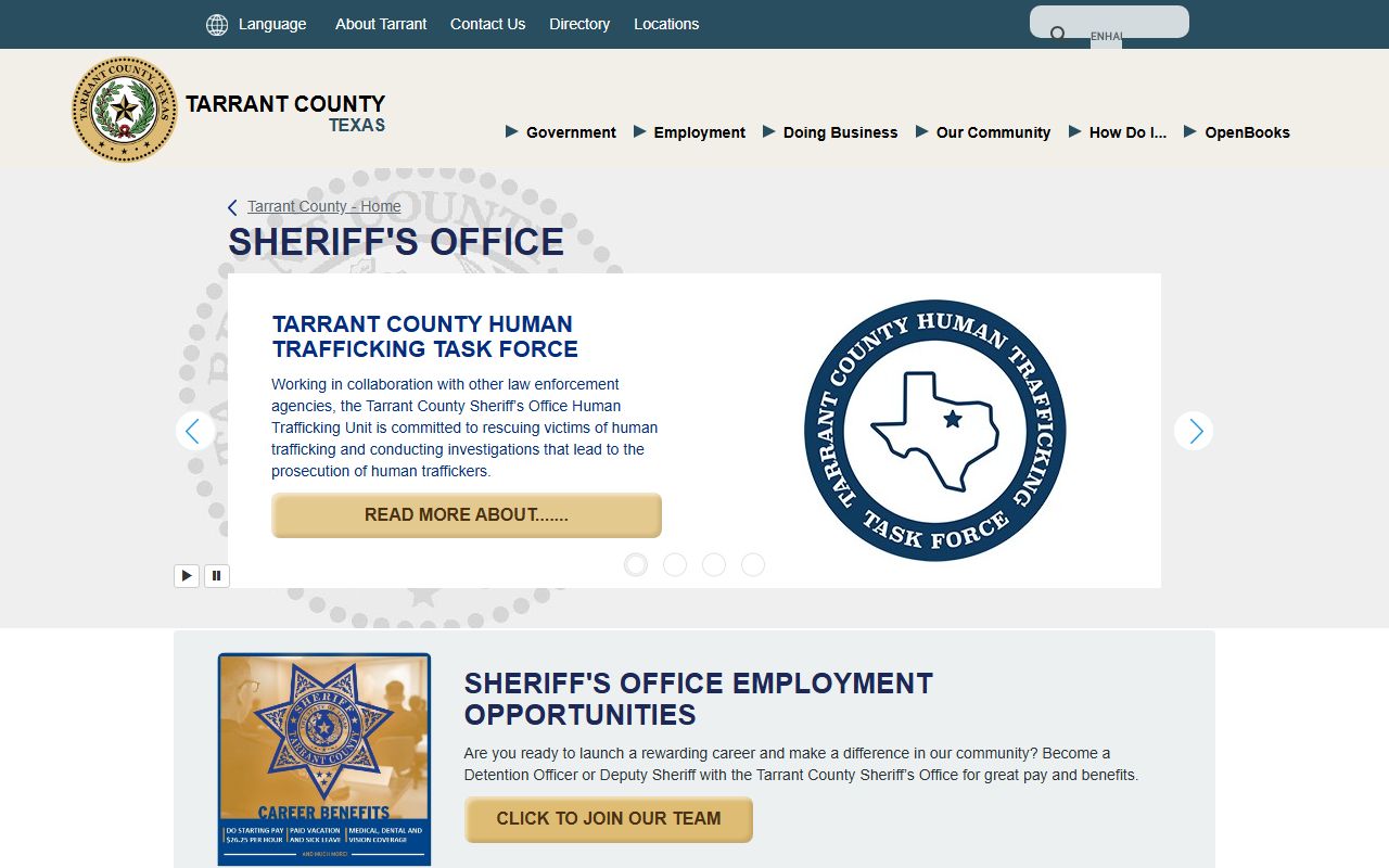 Tarrant County criminal history records