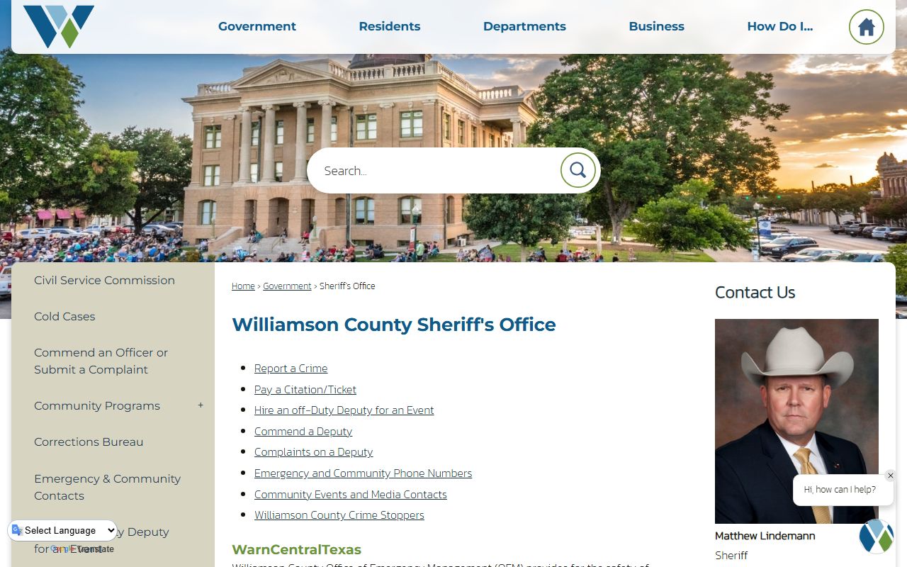 Williamson County criminal history records